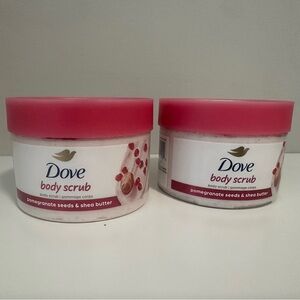 New 2 pack DOVE Pomegranate seeds & Shea butter Body Scrub | beauty cream